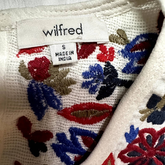 Wilfred Aritzia Embroidered Tunic top size‎ Small - Picture 3 of 5